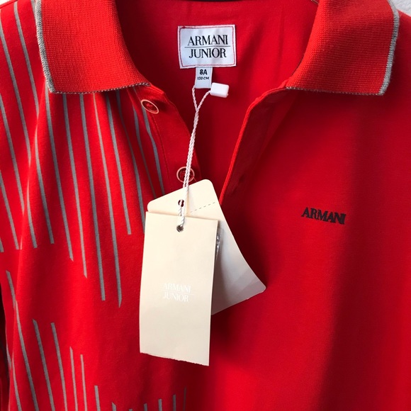 Armani Junior Red Shirt - Picture 3 of 5